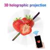 42cm 3D Holographic Fan With Wifi Remote DIY LED Video Lights Rotating Advertising Display Projector High Brightness view 2