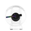 13cm Mini 3d Holographic Advertising Light, LED Desktop Model Fan Screen With Audio Playback Transparent Cover Hologram Fan High Brightness view 1