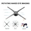 3D Advertising Hologram Fan, 2K HD Naked Eye Advertising Machine, Holographic Video Projector With 722pcs LED Light Beads Remote Control High Brightness view 4