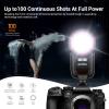 Godox V1Pro-O TTL Li-ion Round Head Camera Flash, 76Ws Power, 100 Full-Power Continuous Shots, 2.4G Wireless (100m Range), High-Speed Sync (1/8000s), Compatible with Olympus Cameras view 2