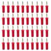 40PCS/4mm Banana Electrical Connector Adaptor Male Female Jack for Speaker Test Probes Converter(40 Red) view 2