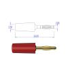 10PCS 2MM Banana Copper Gold Plated Electrical Connector Test Accessories 10002(5 Colors x 2) view 4