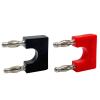 8pcs/4mm Banana Electrical Connector Short-Circuit Terminal Couple Adapter Jumper Instrument Test Line Socket(8 Black) view 3