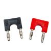 8pcs/4mm Banana Electrical Connector Short-Circuit Terminal Couple Adapter Jumper Instrument Test Line Socket(8 Black) view 4
