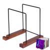 Record Table Stand Wooden Holder for Records Fashionable Books Documents CDs Photo Albums Multipurpose Home view 1