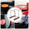 Record Table Stand Wooden Holder for Records Fashionable Books Documents CDs Photo Albums Multipurpose Home view 4