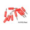 10Pcs Banana 4mm for Video Speaker Adapter Audio Wire Cable Connector Banana Plugs Connectors 4mm XF30(10black) view 4