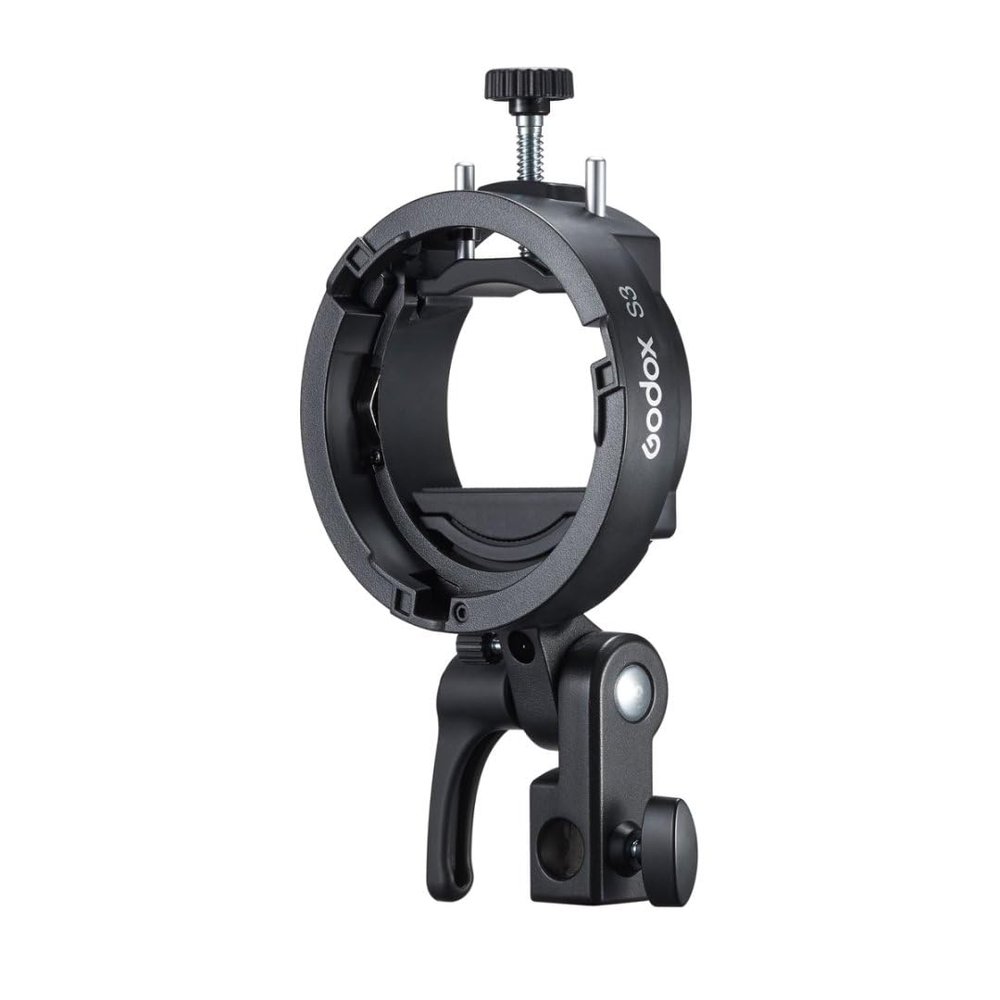 GODOX S3 Speedlite Bracket for Godox Flash V100,V860ll,TT350*2,AD100 Series,AD300 Series, Bowens Mount Holder