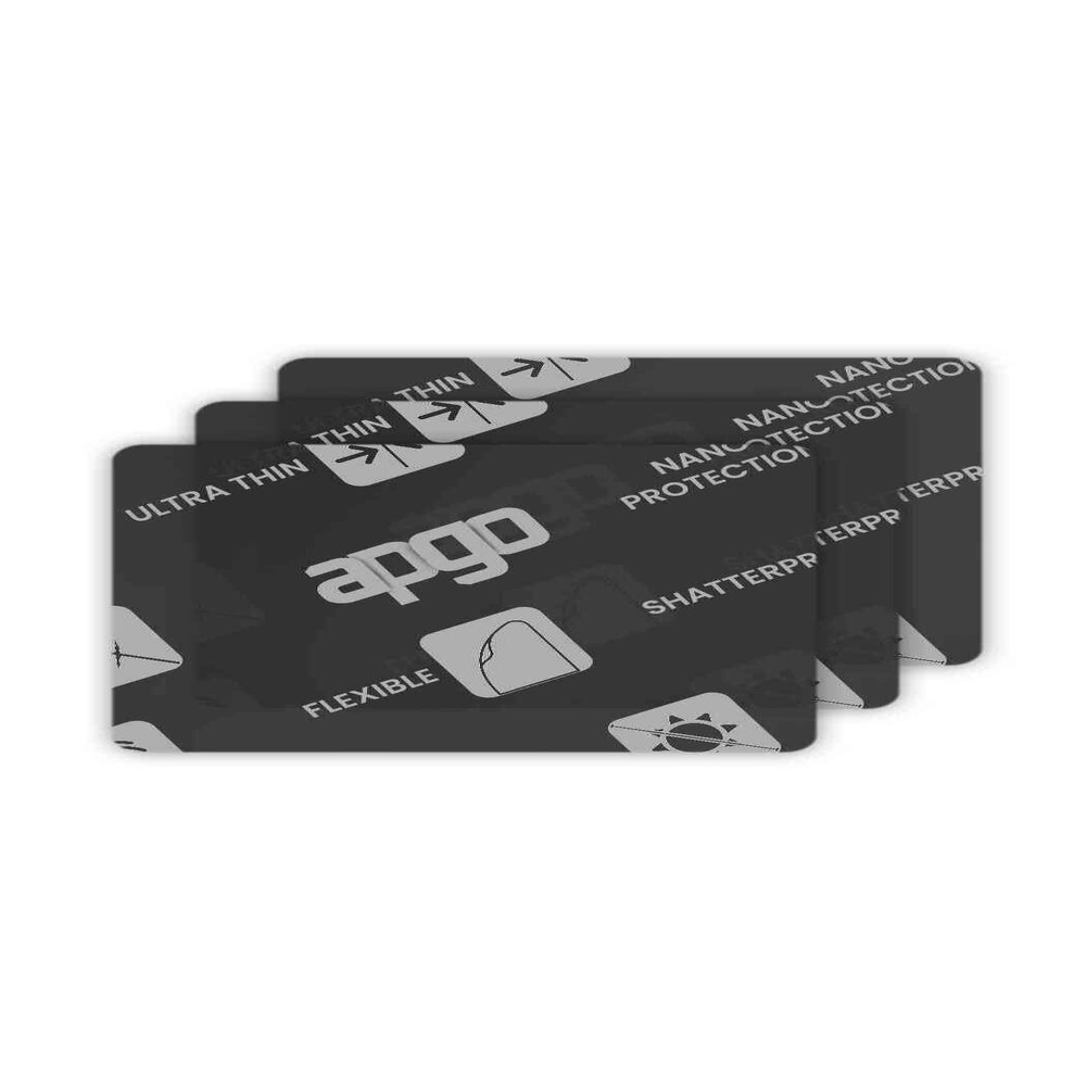 apgo 3x MATTE Hybrid protective glass compatible with Pax D177, flexible nano glass, great replacement for tempered glass, scratch-resistant, full glue