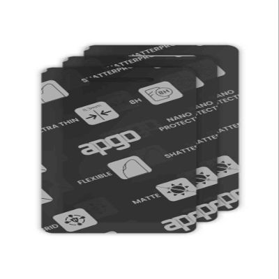apgo 3x MATTE Hybrid protective glass compatible with Pax A50, flexible nano glass, great replacement for tempered glass, scratch-resistant, full glue