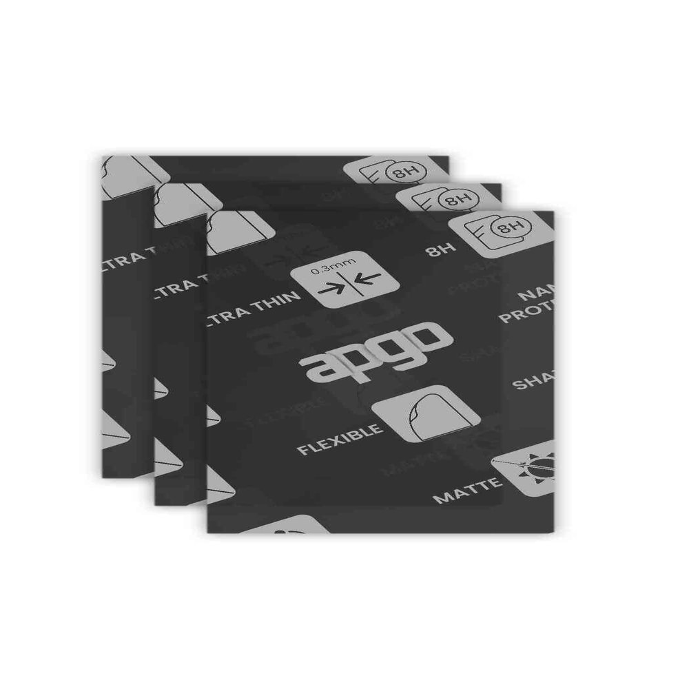 apgo 3x MATTE Hybrid protective glass compatible with Topdon Phoenix Lite 2, flexible nano glass, great replacement for tempered glass, scratch-resistant, full glue