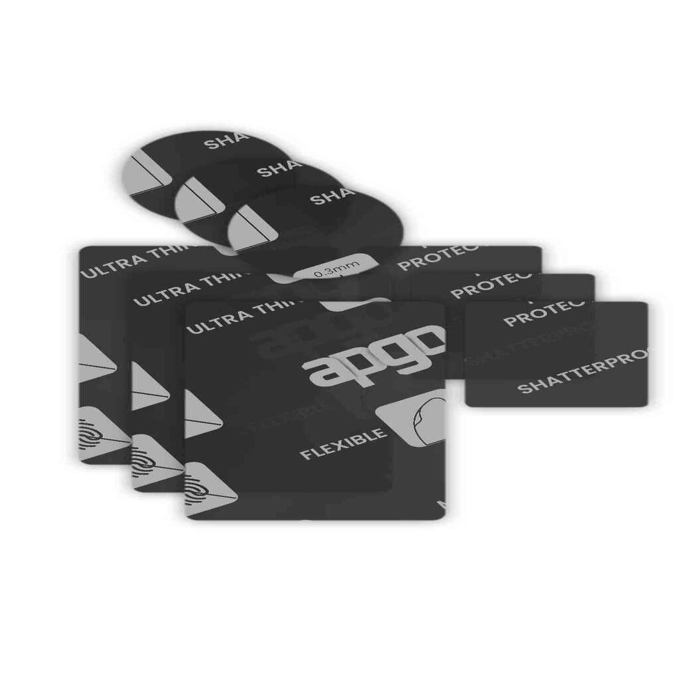 apgo 3x MATTE Hybrid protective glass compatible with Agfaphoto Realimove AC7000, flexible nano glass, great replacement for tempered glass, scratch-resistant, full glue