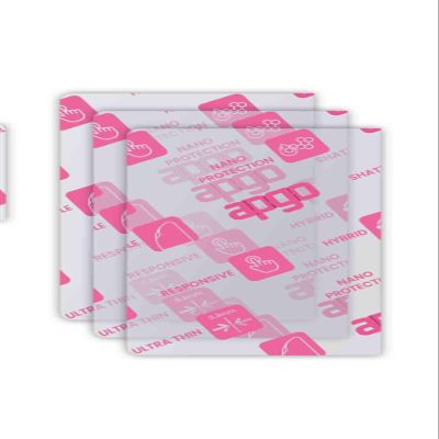 apgo 3x Ultra-Clear Hybrid protective glass compatible with Urvolax UR91C, flexible nano glass, great replacement for tempered glass, scratch-resistant, full glue