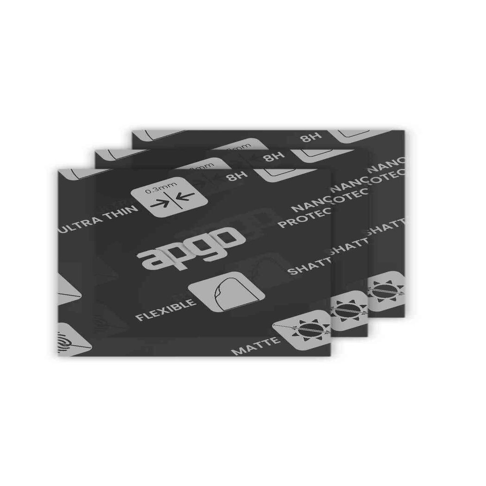 apgo 3x MATTE Hybrid protective glass compatible with Elegoo Mars 4 Ultra, flexible nano glass, great replacement for tempered glass, scratch-resistant, full glue