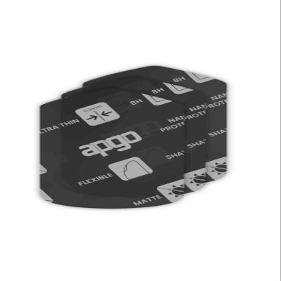 apgo 3x MATTE Hybrid protective glass compatible with Xoss Nav Gps, flexible nano glass, great replacement for tempered glass, scratch-resistant, full glue