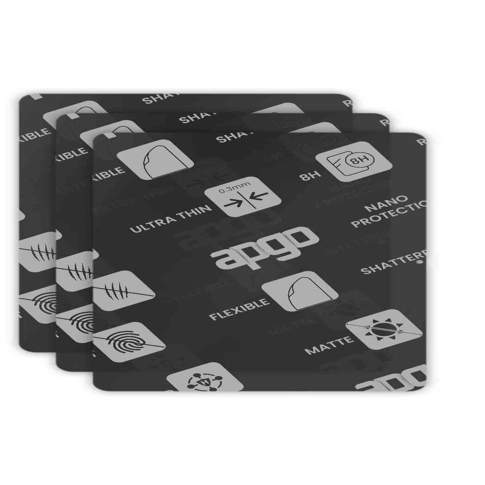 apgo 3x MATTE Hybrid protective glass compatible with TCL NXTpaper 14, flexible nano glass, great replacement for tempered glass, scratch-resistant, full glue