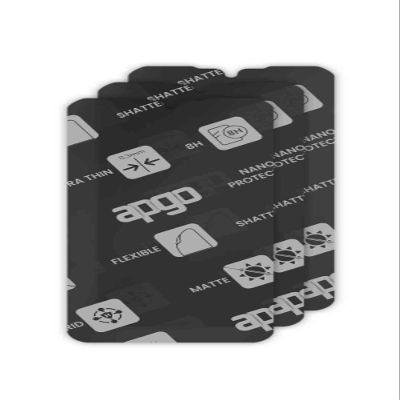 apgo 3x MATTE Hybrid protective glass compatible with Pax A6650, flexible nano glass, great replacement for tempered glass, scratch-resistant, full glue