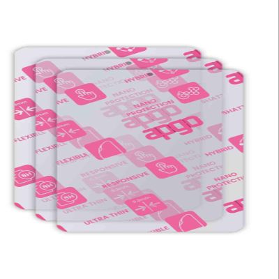 apgo 3x Ultra-Clear Hybrid protective glass compatible with CHCNAV LT800H, flexible nano glass, great replacement for tempered glass, scratch-resistant, full glue