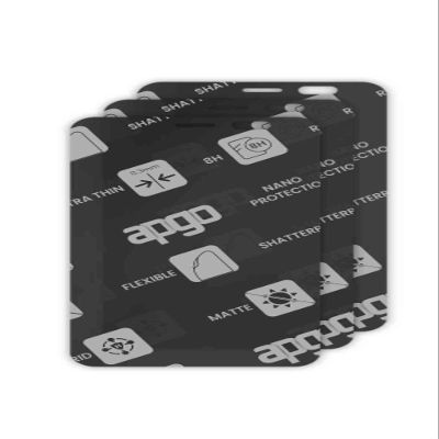 apgo 3x MATTE Hybrid protective glass compatible with Pax A77, flexible nano glass, great replacement for tempered glass, scratch-resistant, full glue