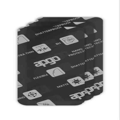 apgo 3x MATTE Hybrid protective glass compatible with Pax A920 Max 4G, flexible nano glass, great replacement for tempered glass, scratch-resistant, full glue