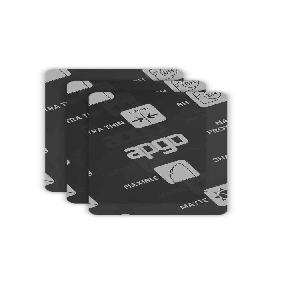apgo 3x MATTE Hybrid protective glass compatible with Gps4Drive 798 iGo Primo Truck 2025, flexible nano glass, great replacement for tempered glass, scratch-resistant, full glue