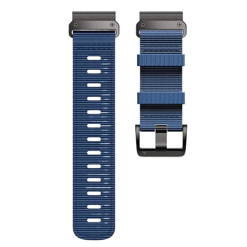 2226mm Braided Nylon Sports Watchbands fit for Garmin Tactix 87 Pro/Quatix 77X653(GREEN BLUE,26mm)