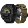 2226mm Braided Nylon Sports Watchbands fit for Garmin Tactix 87 Pro/Quatix 77X653(GREEN BLUE,26mm) view 2