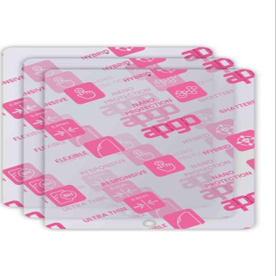 apgo 3x Ultra-Clear Hybrid protective glass compatible with Apple iPad 10.2, flexible nano glass, great replacement for tempered glass, scratch-resistant, full glue