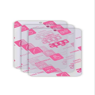 apgo 3x Ultra-Clear Hybrid protective glass compatible with Pax M8, flexible nano glass, great replacement for tempered glass, scratch-resistant, full glue