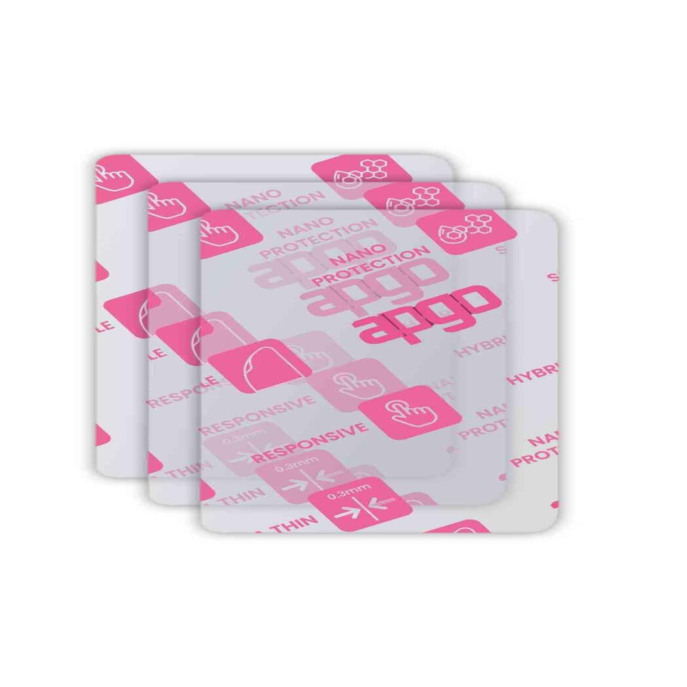 apgo 3x Ultra-Clear Hybrid protective glass compatible with Abxylute One, flexible nano glass, great replacement for tempered glass, scratch-resistant, full glue