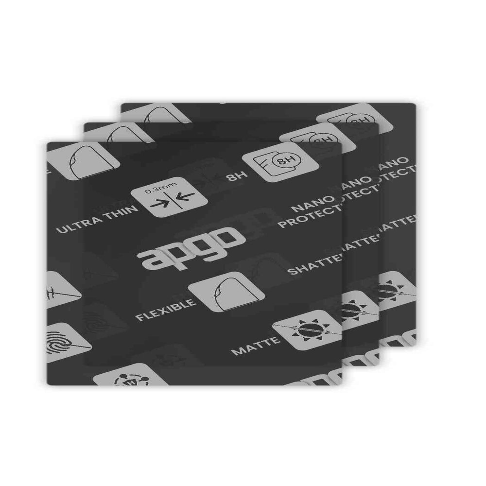 apgo 3x MATTE Hybrid protective glass compatible with Topdon ArtiDiag EU, flexible nano glass, great replacement for tempered glass, scratch-resistant, full glue