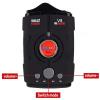 360 Degree Speed Camera Detector, Car Radar Detector with Extreme Range, Red Light & Speed Camera Notifications, Real-Time Vehicle Speed Voice Alert & Rapid Response Time, Suit for Cars view 4
