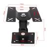 15KG Adjustable TV Wall Mount Bracket Flat Panel TV Frame Support 180 Degree Rotation With Small Wrench For 14-27 Inch view 2