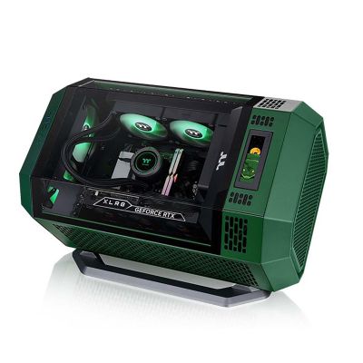 Computer Cases,Mid-Tower PC Gaming Case M-ATX/ITX - Front I/O USB 3.0 /Type-C Port - Panoramic View Tempered Glass Panel - Includes a 3.9-inch LCD Expansion Screen