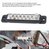 12 Terminal Distribution Block Kit, Bar for Vehicles, Heavy Duty Distribution System with ABS and Aluminum y, ctions for Cars Trucks view 2