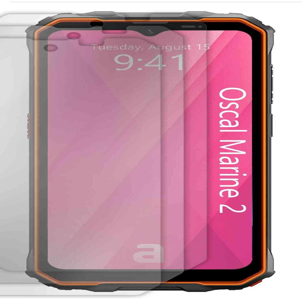 apgo 3x Hydrogel Ultra-Clear Screen Protector for Oscal Marine 2, Hydrogel Film, Flexible, Soft TPU with positioning layer easy installation