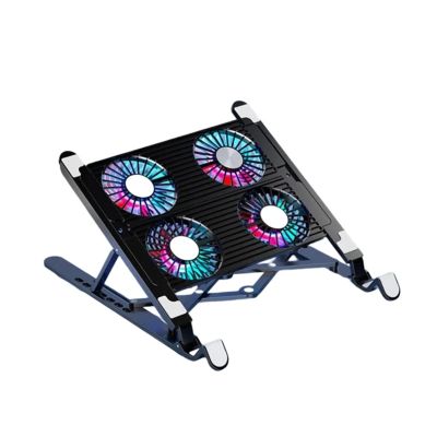 Best-Selling Laptop Base Stand Cooler Portable Foldable Notebook Stand With 4 Cooling Fan For 11-17.3 Devices Anti-slip