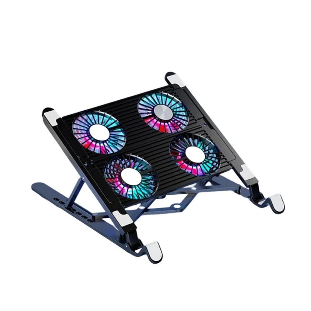 Best-Selling Laptop Base Stand Cooler Portable Foldable Notebook Stand With 4 Cooling Fan For 11-17.3 Devices Anti-slip