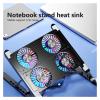 Best-Selling Laptop Base Stand Cooler Portable Foldable Notebook Stand With 4 Cooling Fan For 11-17.3 Devices Anti-slip view 3