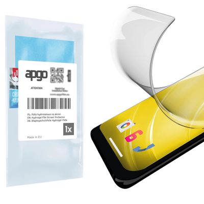 apgo 3x Hydrogel Ultra-Clear Screen Protector for Huawei MediaPad M5 lite, Hydrogel Film, Flexible, Soft TPU with positioning layer easy installation