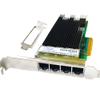 10GbE RJ45 Network Card Compatible with X710-T4 PCIe Ethernet Card, 4 Ports 10GBASE-T RJ45, PCIe 3.0 x8, SR-IOV VXLAN/Geneve Jumbo Frames PXE iSCSI PCI Network Adapter view 3