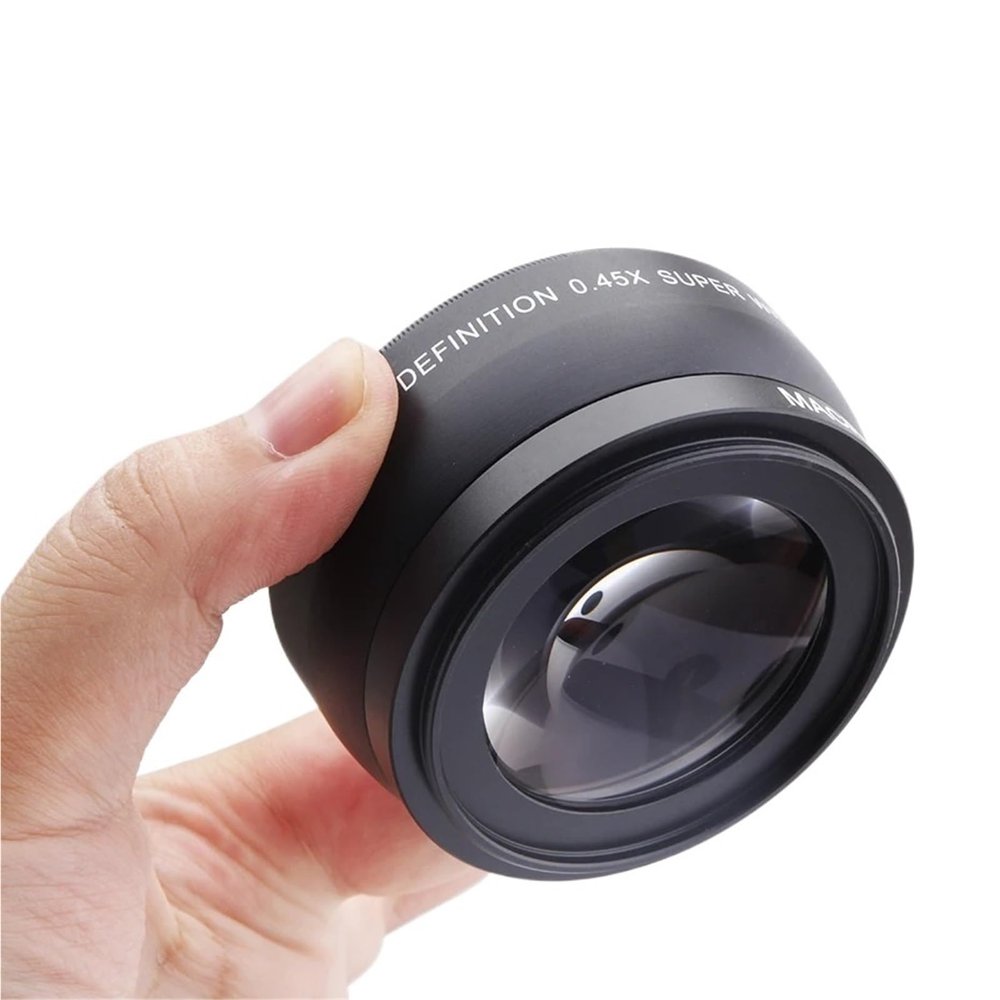 Compatible for Canon 0.45X Wide Angle Lens with Macro for 46-58mm Filter Threads(49MM)
