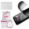 apgo 3x Privacy Matte Hybrid protective glass compatible with Ayaneo Pocket S, flexible nano glass, great replacement for tempered glass, scratch-resistant, full glue, anti-spy view 3