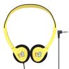 WEBDARAZ Cartoon Kids Wired Headphones  Yellow, 3.5mm On-Ear Lightweight Headset, Clear Sound, Comfortable Design for School, Tablet, Laptop & Phone (Yellow) view 1