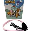 WEBDARAZ Cute Pink Wired Headphones for Kids, 3.5mm On-Ear Cartoon Beerus Headphones with 30mm Drivers, Lightweight ABS Build, IPX-4 Splash Resistant, Plug & Play for School, Travel & Gifts (Pink) view 4