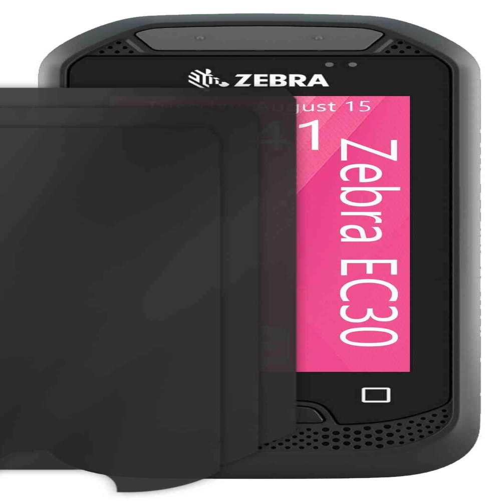 apgo 3x Privacy Matte Hybrid protective glass compatible with Zebra EC30, flexible nano glass, great replacement for tempered glass, scratch-resistant, full glue, anti-spy