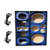 10" Brazilian Style Chuchera Speaker Box & 1 LA Box Vented Enclosure for Car (Blue) view 1