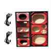 10" Brazilian Style Chuchera Speaker Box & 1 LA Box Vented Enclosure for Car (RED) view 1