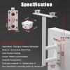 YXXSDP Single/Dual Security Camera Mount, Customisable Outdoor T-Shaped Surveillance Pole, Mounting Bracket for Yard/Driveway/Garden(Dual Gun,H 1m/3.3ft) view 2