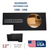 12" Single Sealed sub Box, fits 88-98 Chevy Silverado ext-cab Speaker Box subwoofer Enclosure Stereo car Audio Home Audio view 2